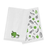 FLOUR SACK Dish towels "Vegetables" 51x71cm, SET OF 2