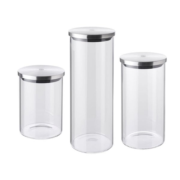 3 POTS DE STOCKAGE EN VERRE de Zwilling