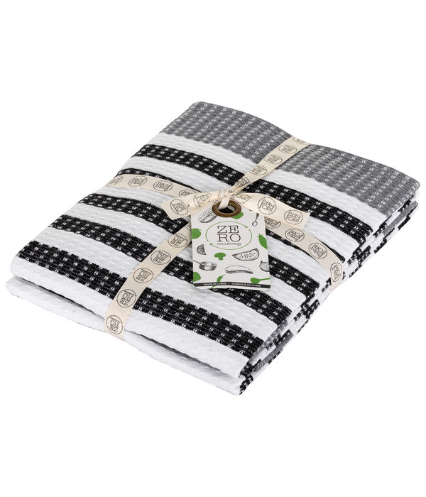 Dish towel 100% cotton, 51x71cm, set of 2, black