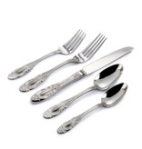 Brilliant Brilliant Duchesse Contrast Finish 18/10 Stainless Steel 20 Piece Flatware Set