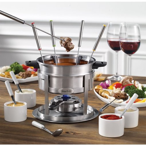 Starfrit Starfrit 3 in 1 Fondue Set - 20 Pieces -Magnetic Fork Guide
