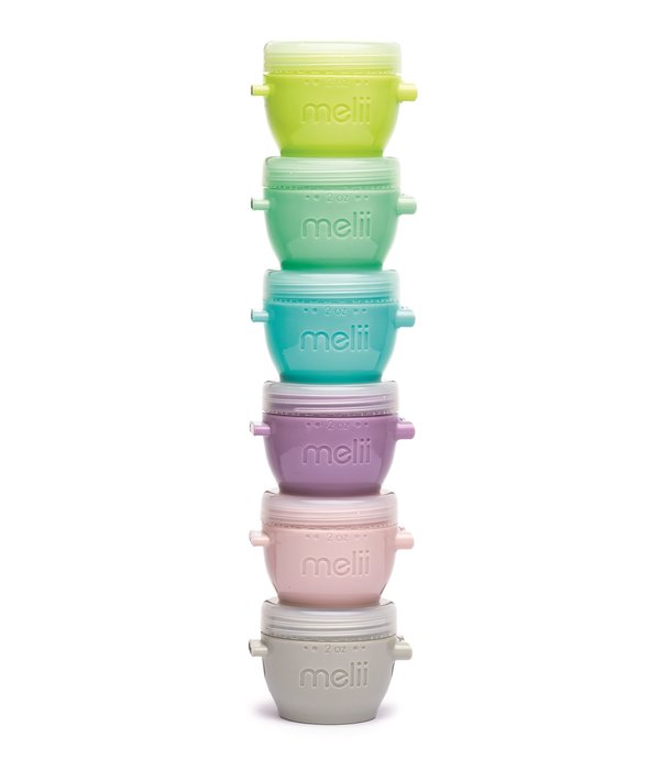 Melii 6oz Snap & Go Pods - 4 Freezer & Snack Containers