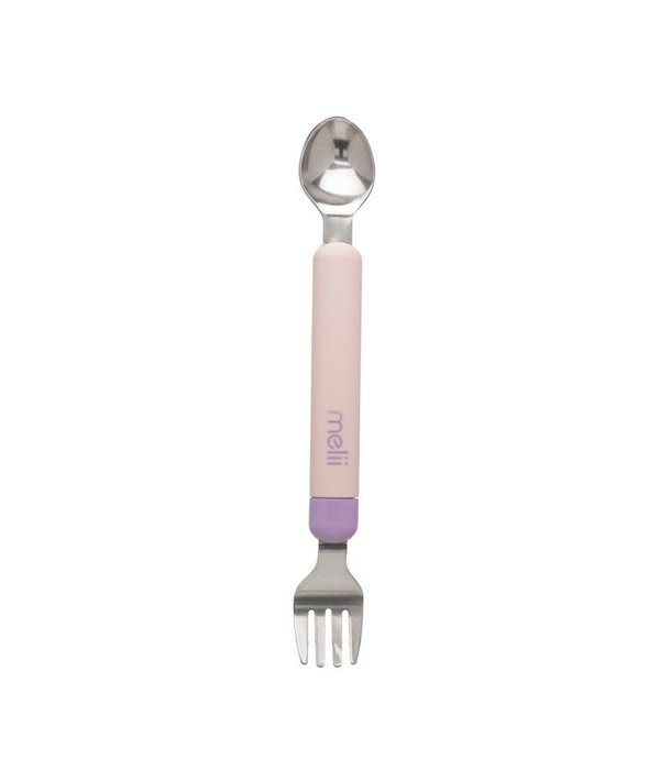 Melii Melii Detachable Spoon and Fork with Carrying Case, rose