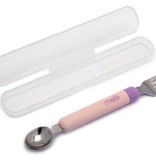 Melii Melii Detachable Spoon and Fork with Carrying Case, rose