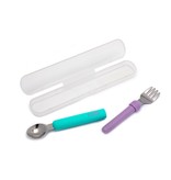 Melii Melii Detachable Spoon and Fork with Carrying Case, blue