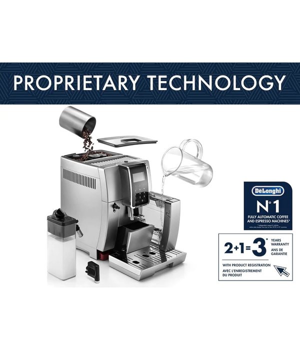 De'Longhi Dinamica Fully Automatic Espresso Machine with LatteCrema™