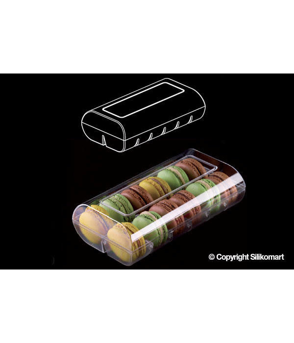 Silikomart Silikomart box for 12 macarons, Trasparent