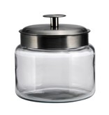 Anchor Hocking Anchor Hocking  Montana Jar with Brushed Metal Lid, 48 oz