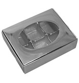 Silver one piece box with window