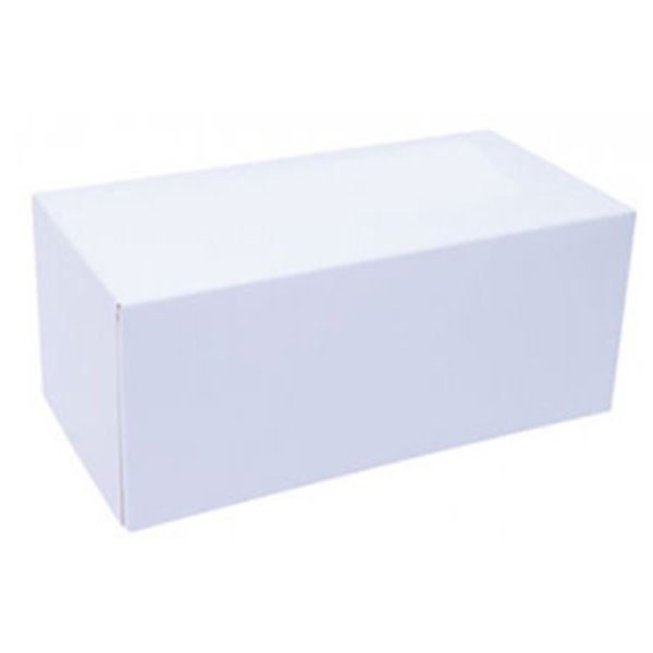 WHITE LOG BOX - 7 X 7 X 20''