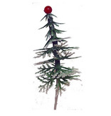 Vincent Sélection PIC 3D SNOWY FIR WHITH RED BALL, 1pc