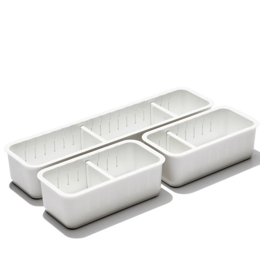 Oxo OXO 3 pc Slim Adjustable Drawer Bin Set