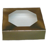 Vincent Sélection GOLD BOX WITH CELLO WINDOW - 7 X 7 X 2"
