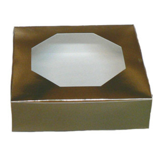 Vincent Sélection GOLD BOX WITH CELLO WINDOW - 6" x 6" x 2"