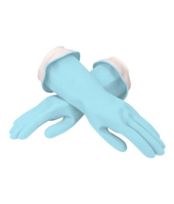 Casabella Casabella Waterblock Latex Gloves, Aqua