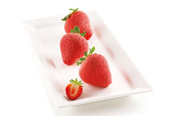 Strawberry Same Size Tart 24 Cavity Silicone Mold 6091