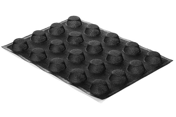 Silikomart Silicone Mold Muffin 5.6 Oz, 2.95 x 2.36 High, 6 Cavities  Multiple Cavity Silicone Baking Molds