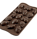 Silikomart Moule à chocolat Choco Fruits "Easy Choc" en silicone de Silikomart