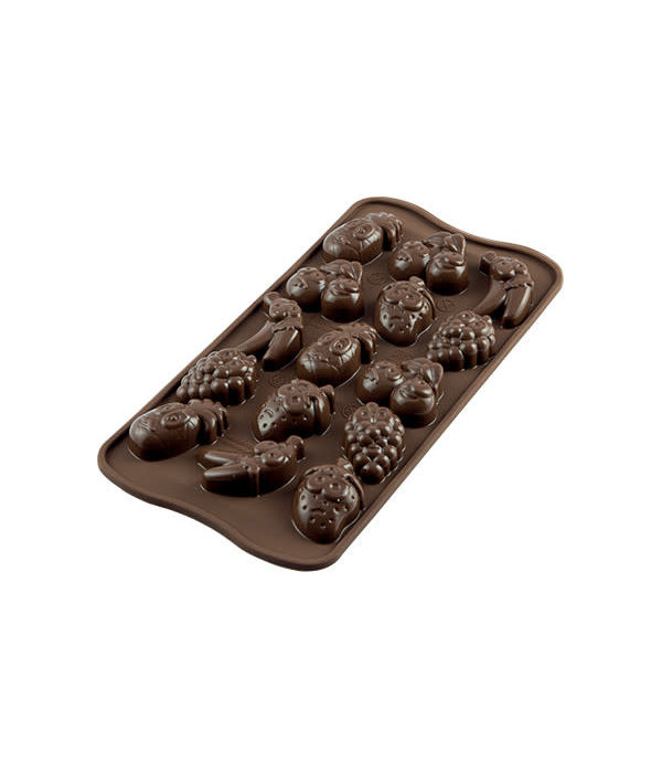 Silikomart Silikomart Silicone Easy Choc Choco Fruits Chocolate Mould