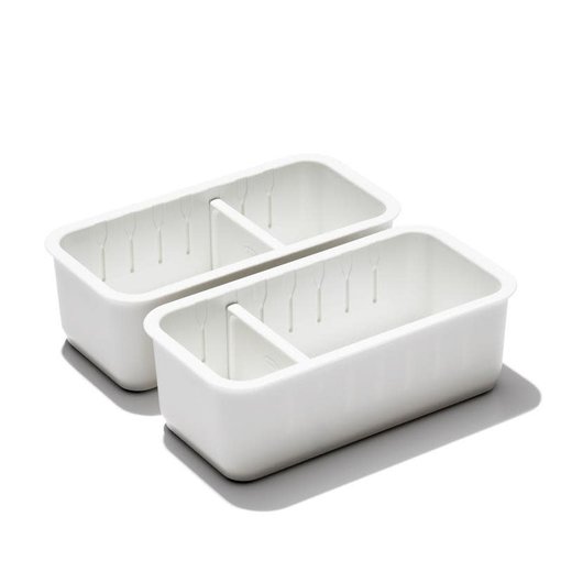 Oxo Oxo 2 piece Adjustable Drawer Bin Set