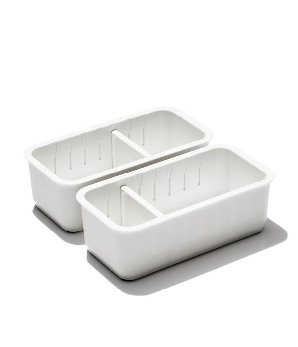 Oxo Oxo 2 piece Adjustable Drawer Bin Set