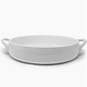 Plat de cuisson en céramique blanc rond "Taos" de BIA