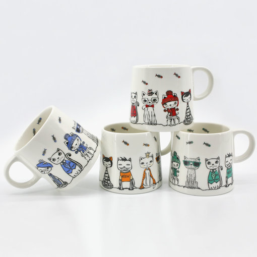 BIA Cordon Bleu BIA PAWS CAFÉ Cat Mugs