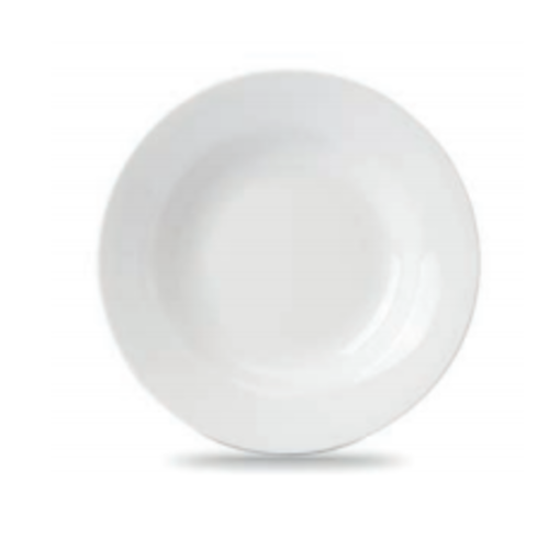 Vitrex Crown 9" White Soup Plate
