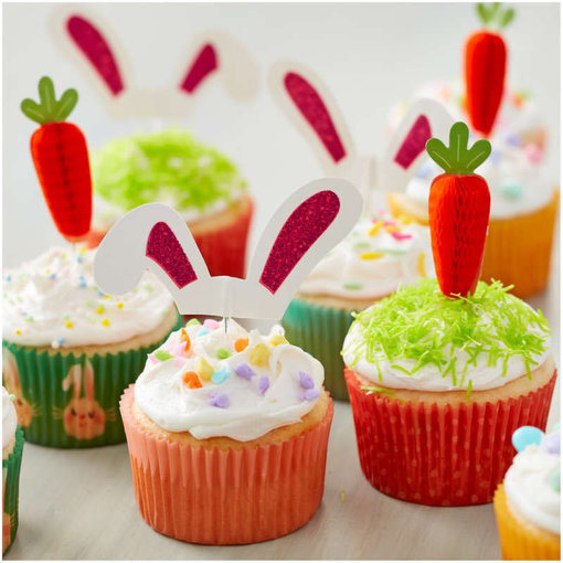 Wilton Wilton Bunny Ears Cupcake Toppers, 24-Count
