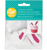 Wilton Wilton Bunny Ears Cupcake Toppers, 24-Count