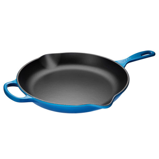 Le Creuset Poêle en fonte avec poignée 30cm Bleuet de Le Creuset