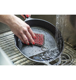 Lodge Lodge Silicone & Chainmail Scrubbing Pad, Red