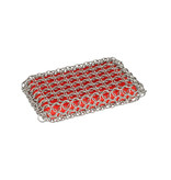 Lodge Lodge Silicone & Chainmail Scrubbing Pad, Red