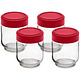 Cuisipro Leakproof Glass Jars- Set of 4