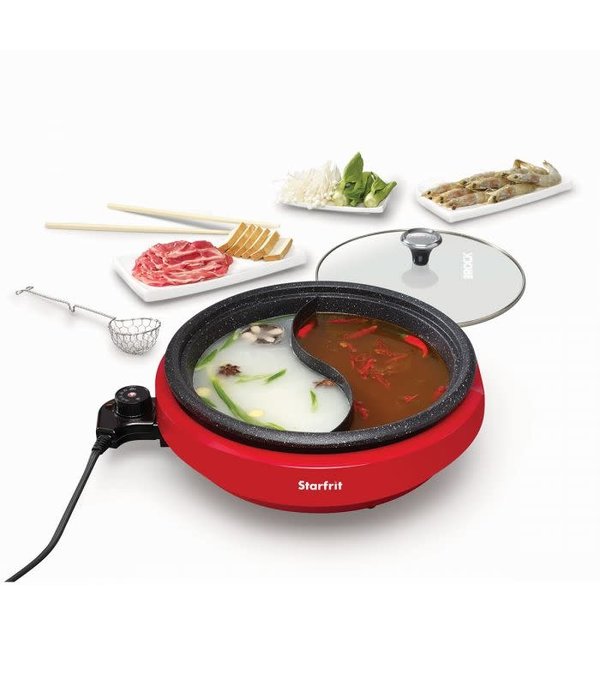 DIOSMIO Hot Pot with Grill, Electric Hot Pot with Dual Temperature