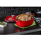 Lodge 7 Quart Oval Red Enameled Cast Iron Dutch Oven