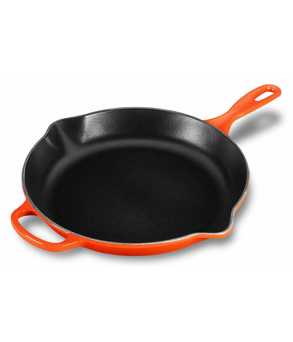 Le Creuset Poêle en fonte 30 cm avec poignée d'assistance Le Creuset Flamme