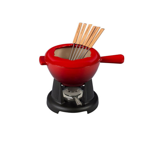 Le Creuset Le Creuset Fondue Set Cerise