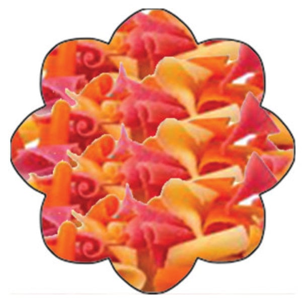 Blossom Curls Chocolate Decorations - Bright Colours