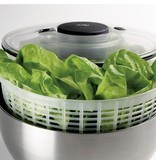 OXO 1071497 SteeL 5 Qt. Stainless Steel Salad Spinner / Dryer