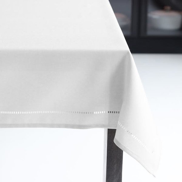 Nappe de table 70", ronde, Blanc de Harman