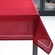 Harman Round Linen Look Tablecloth 70"R, Red