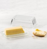 Trudeau Trudeau LINEA GLASS BUTTER DISH W/LID - GIFT BOX