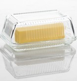 Trudeau Trudeau LINEA GLASS BUTTER DISH W/LID - GIFT BOX