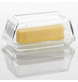 Trudeau Trudeau LINEA GLASS BUTTER DISH W/LID - GIFT BOX