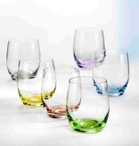 Bohemia David Shaw Rainbow Stemless Glasses Set of 6