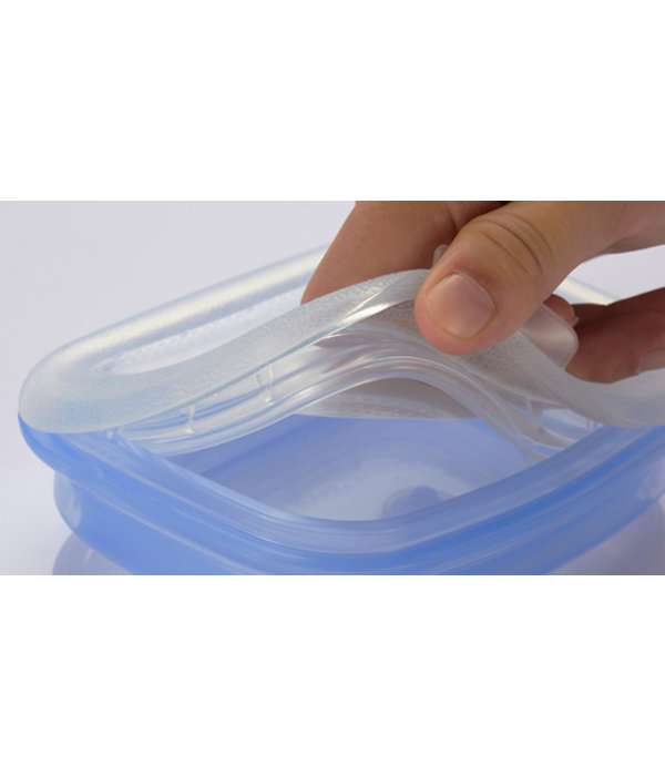 Silicone Food Storage Container, 860ml, Clear - Minimal