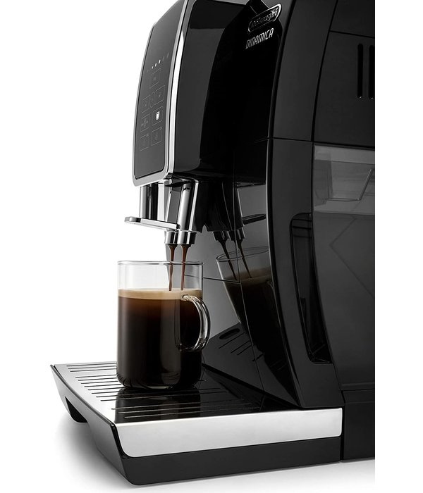 DeLonghi ECAM 356.57 B EX4 Dinamica Cafetera + depósito de leche negra con  función cafetera