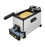 Kalorik Kalorik Stainless Steel 4.2 Quart Deep Fryer with Oil Filtration XL