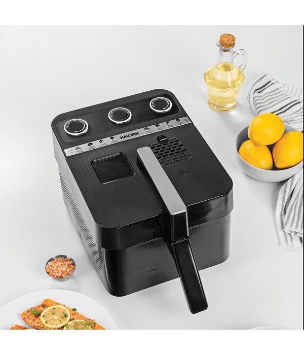 Kalorik Kalorik 3 Quart 2-n-1 Air and Deep Fryer Black